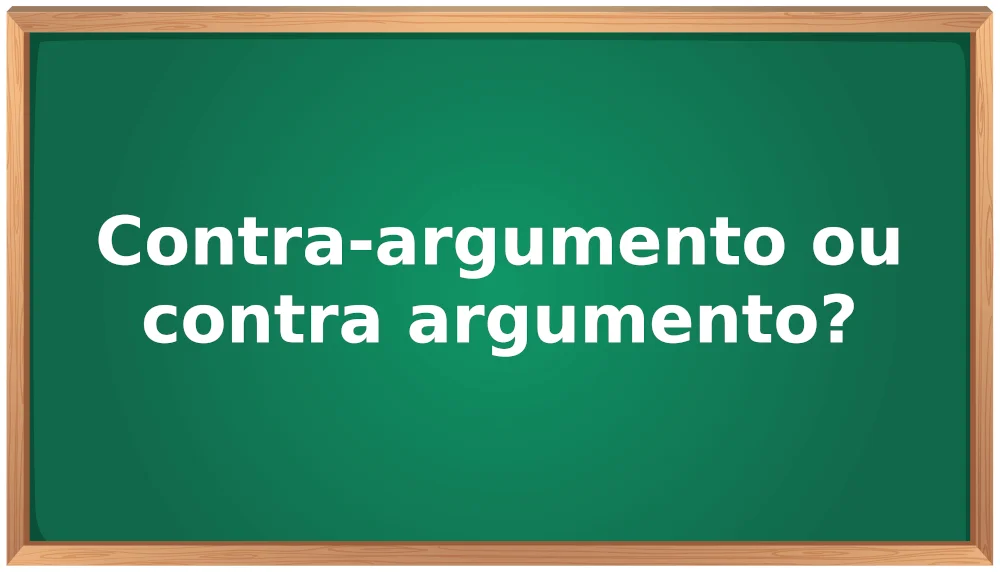 contra-argumento ou contra argumento