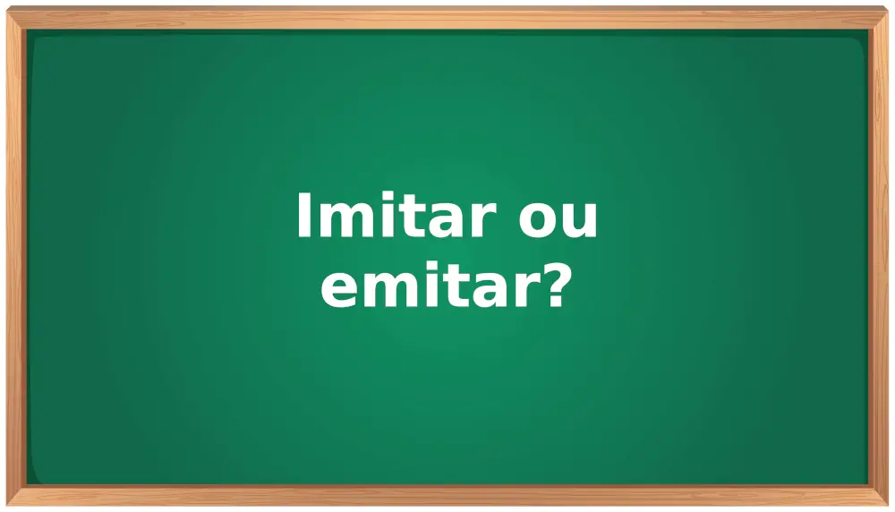 Imitar ou emitar