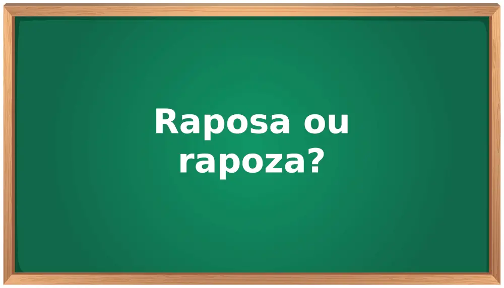 raposa ou rapoza